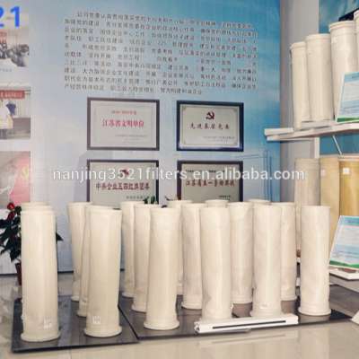 Polyester filter bags for the Cement plant